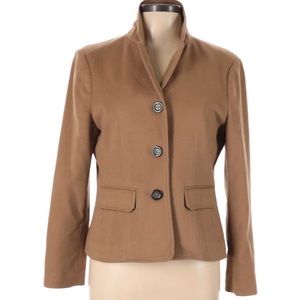 Eddie Bauer Wool Blazer Tan Size 12